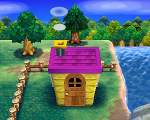 Animal Crossing: Happy Home Designer Groucho Casa Vista Exterior