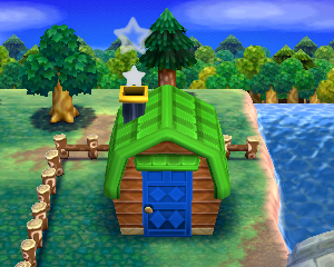Animal Crossing: Happy Home Designer Графф жилой дом внешний вид