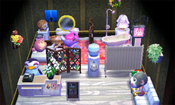 Animal Crossing: Happy Home Designer Гвен жилой дом Интерьер
