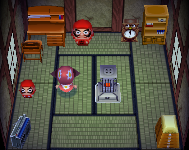 Animal Crossing Hambo жилой дом Интерьер