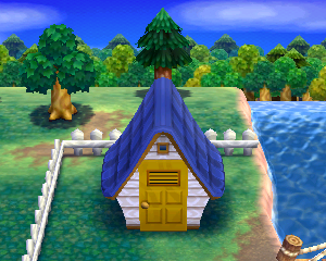 Animal Crossing: Happy Home Designer Bombo Casa Vista Exterior