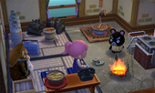 Animal Crossing: Happy Home Designer Hamphrey House Interior
