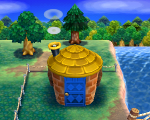 Animal Crossing: Happy Home Designer Хейзел жилой дом внешний вид