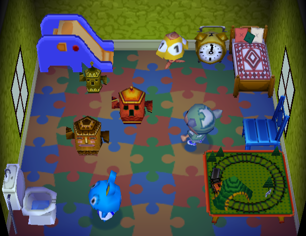Animal Crossing Хопкинс жилой дом Интерьер