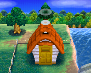 Animal Crossing: Happy Home Designer Hauke Haus Außenansicht