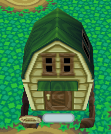 Animal Crossing Huggy жилой дом внешний вид