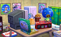 Animal Crossing: Happy Home Designer Hugh House Interior