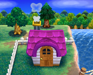 Animal Crossing: Happy Home Designer Джембет жилой дом внешний вид