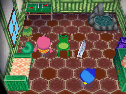 Animal Crossing: Wild World Джереми жилой дом Интерьер