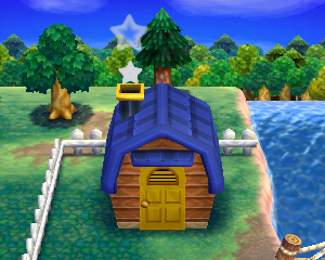 Animal Crossing: Happy Home Designer Китон жилой дом внешний вид