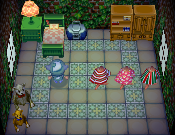 Animal Crossing Кетчуп жилой дом Интерьер