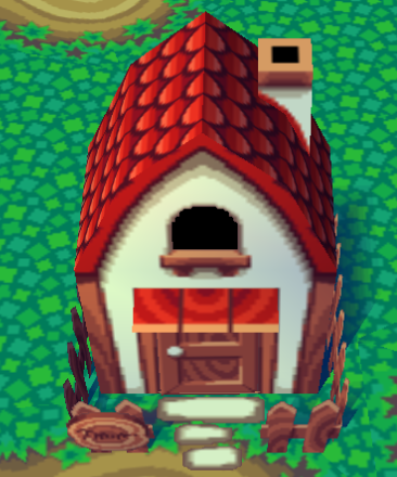 Animal Crossing Кид Кэт жилой дом внешний вид
