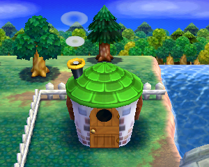 Animal Crossing: Happy Home Designer Кидд жилой дом внешний вид