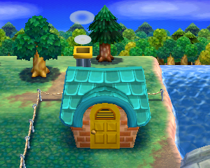 Animal Crossing: Happy Home Designer Китт жилой дом внешний вид