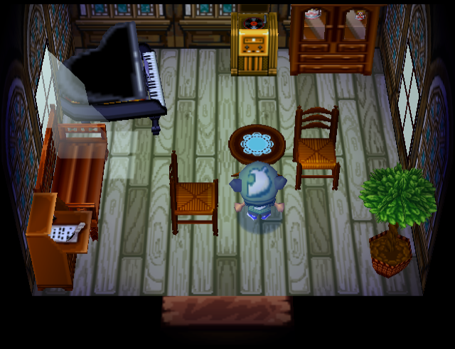 Animal Crossing Китт жилой дом Интерьер