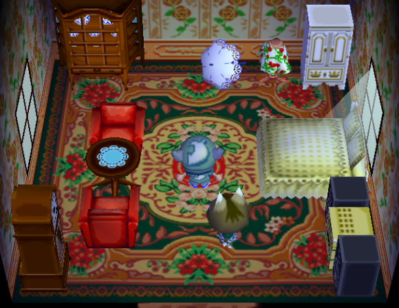 Animal Crossing Kitty House Interior