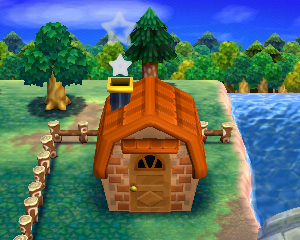 Animal Crossing: Happy Home Designer Кайл жилой дом внешний вид