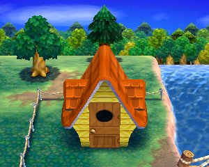 Animal Crossing: Happy Home Designer Rosico Huis Vista Esterna