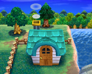 Animal Crossing: Happy Home Designer Лолли жилой дом внешний вид