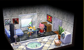 Animal Crossing: Happy Home Designer Лопес жилой дом Интерьер