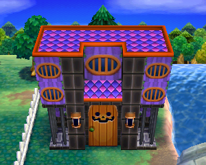 Animal Crossing: Happy Home Designer Люси жилой дом внешний вид
