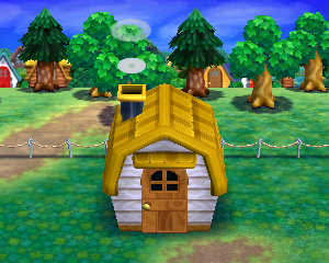 Animal Crossing: Happy Home Designer Olympe Maison Vue Extérieure