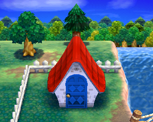 Animal Crossing: Happy Home Designer Мейпл жилой дом внешний вид