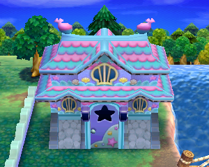 Animal Crossing: Happy Home Designer Марин жилой дом внешний вид