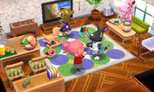 Animal Crossing: Happy Home Designer Pugilda Casa Interior