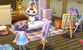 Animal Crossing: Happy Home Designer Katy Huis Interni