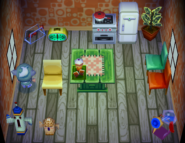 Animal Crossing Мерри жилой дом Интерьер