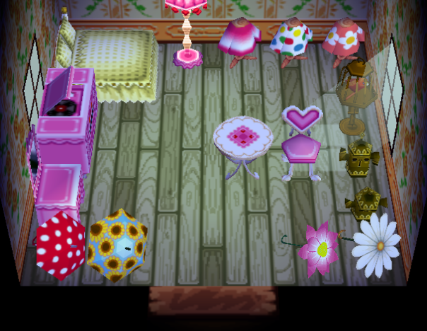 Animal Crossing Мидж жилой дом Интерьер