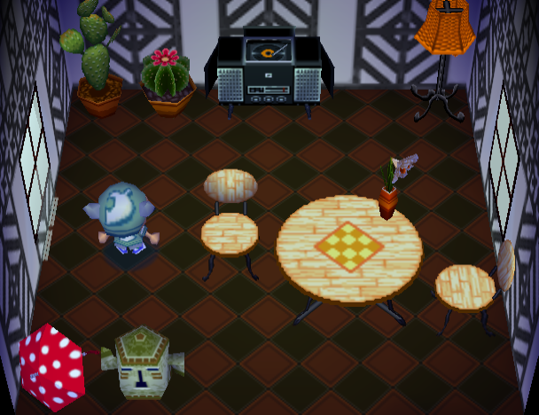 Animal Crossing Миранд жилой дом Интерьер