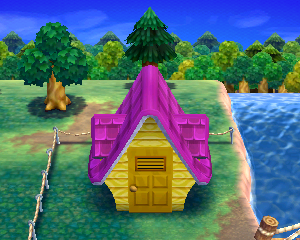 Animal Crossing: Happy Home Designer Миранд жилой дом внешний вид