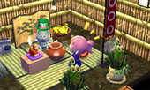 Animal Crossing: Happy Home Designer Монти жилой дом Интерьер