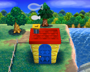 Animal Crossing: Happy Home Designer Leopold Huis Vista Esterna