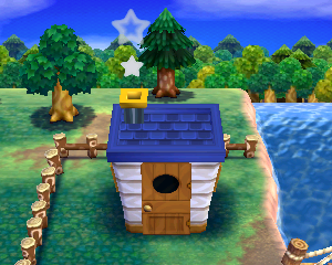 Animal Crossing: Happy Home Designer Олаф жилой дом внешний вид