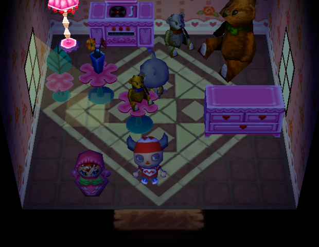 Animal Crossing Олив жилой дом Интерьер