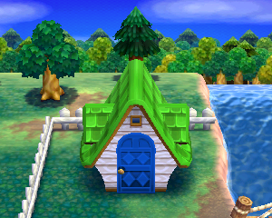 Animal Crossing: Happy Home Designer Ópalo Casa Vista Exterior