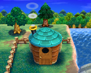 Animal Crossing: Happy Home Designer Оззи жилой дом внешний вид