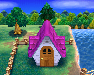 Animal Crossing: Happy Home Designer Chavrina Maison Vue Extérieure