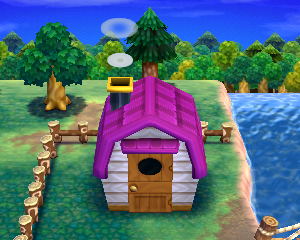 Animal Crossing: Happy Home Designer Patricia Haus Außenansicht