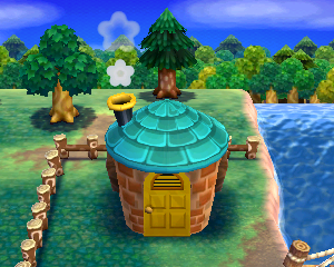 Animal Crossing: Happy Home Designer Паул жилой дом внешний вид