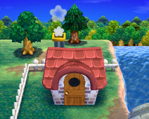 Animal Crossing: Happy Home Designer Peaches House Exterior