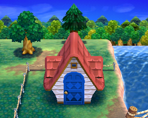 Animal Crossing: Happy Home Designer Пинат жилой дом внешний вид