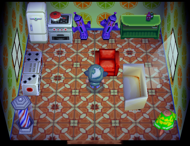 Animal Crossing Пинат жилой дом Интерьер