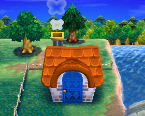Animal Crossing: Happy Home Designer Pecan House Exterior