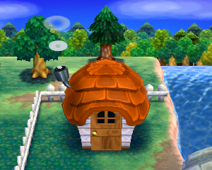 Animal Crossing: Happy Home Designer Пек жилой дом внешний вид