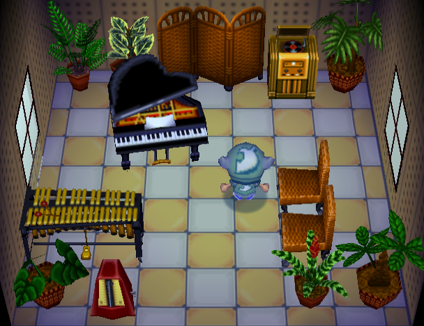 Animal Crossing Пегги жилой дом Интерьер