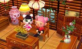 Animal Crossing: Happy Home Designer Pekoe House Interior